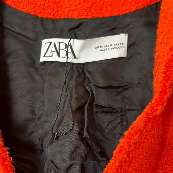 Zara Women's Red Double-Breasted Blazer - Picture 5 of 7